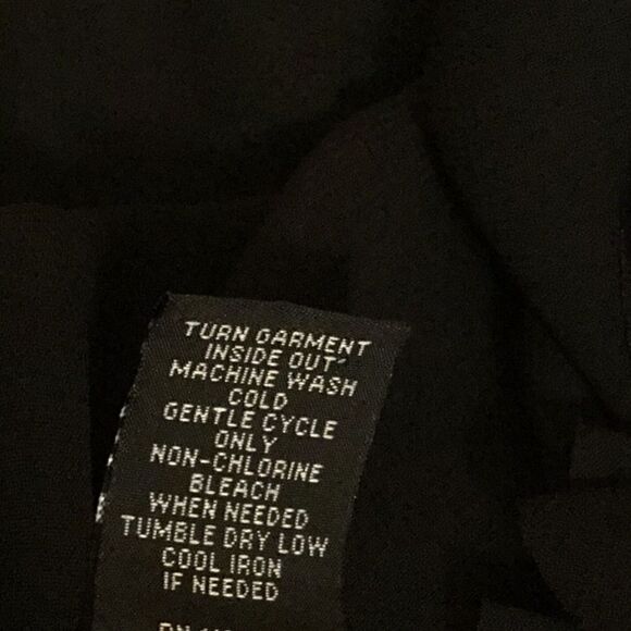 LANE BRYANT black dress with ruffled front, sleeveless, size 20 - Picture 13 of 13